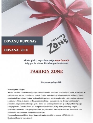 20 EURŲ DOVANŲ KUPONAS