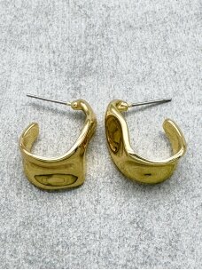 Earrings RUMPLED GOLD