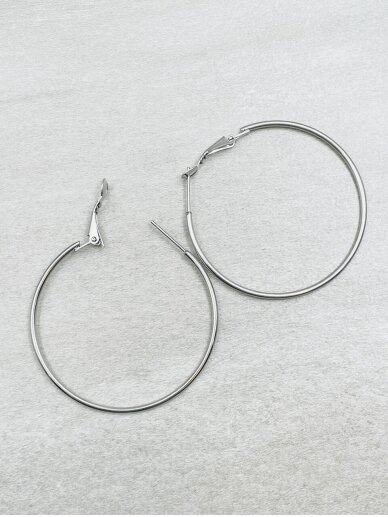 Auskarai rinkės SILVER HOOPS 2