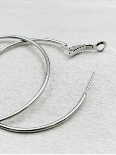 Auskarai rinkės SILVER HOOPS 3