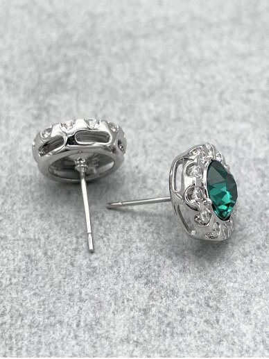 Earrings DAINTY EMERALD 2