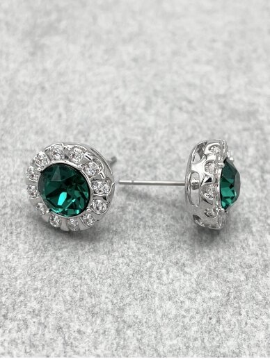 Earrings DAINTY EMERALD 1