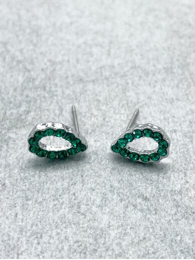 Earrings EMERALD LEAF