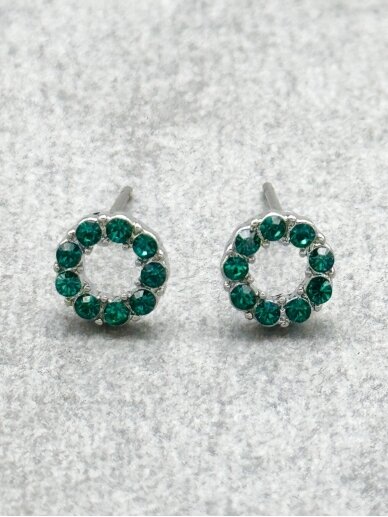 Earrings EMERALD SATIN