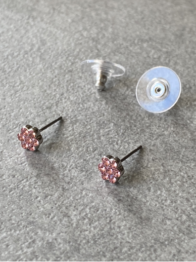 Earrings PINK FLOWER