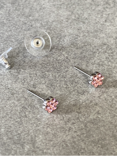 Earrings PINK FLOWER 2