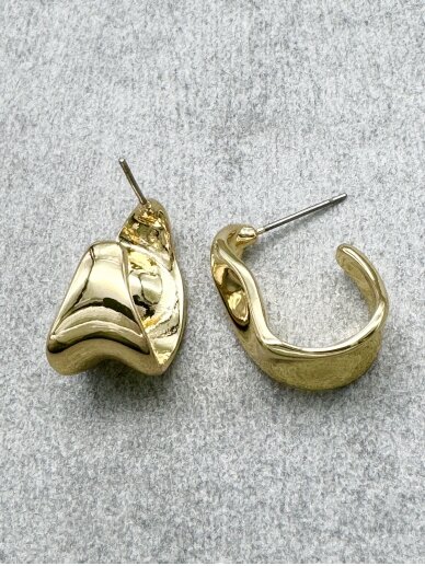 Earrings RUMPLED GOLD 2