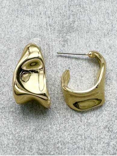 Earrings RUMPLED GOLD