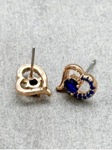 Earrings SAPPHIRE HEART 2