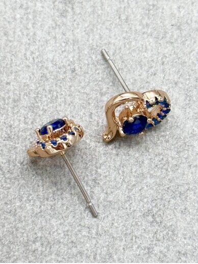 Earrings SAPPHIRE HEART 3