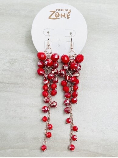 Earrings SPARKLING RED 2