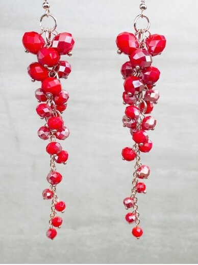 Earrings SPARKLING RED 1