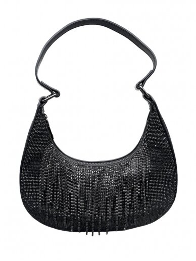 Black shiny handbag 3