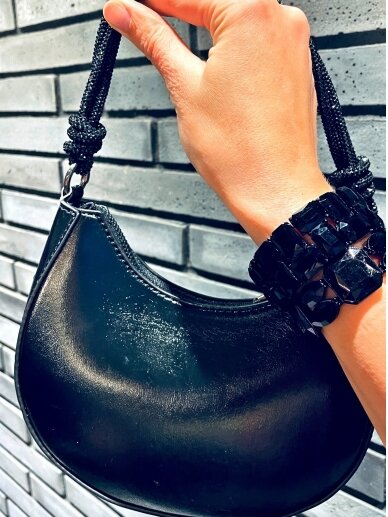 Black glitter handbag 2