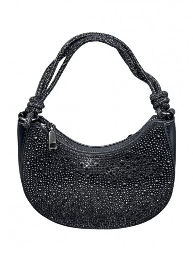 Black glitter handbag 3