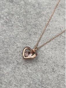 Necklace PEACH HEART