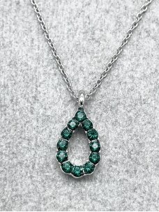 Necklace EMERALD LEAF