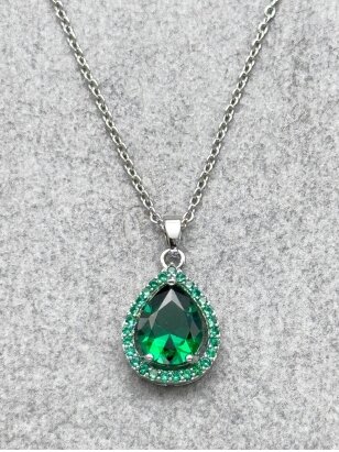 Necklace CHARMING GREEN