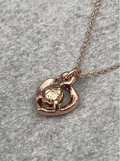 Necklace PEACH HEART 3