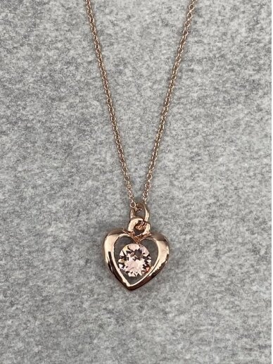 Necklace PEACH HEART