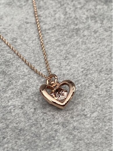 Necklace PEACH HEART 2