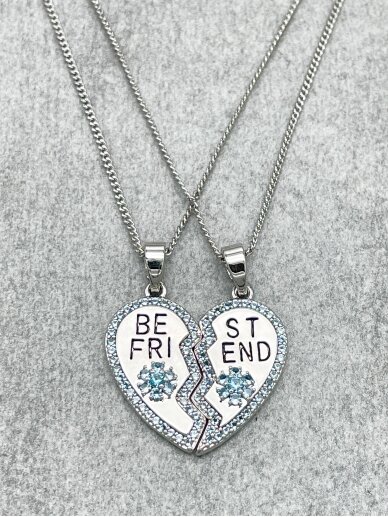 Necklace BEST FRIENDS HEART 1