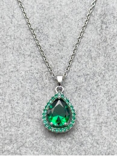 Necklace CHARMING GREEN