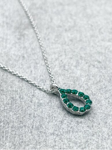 Necklace EMERALD LEAF 2