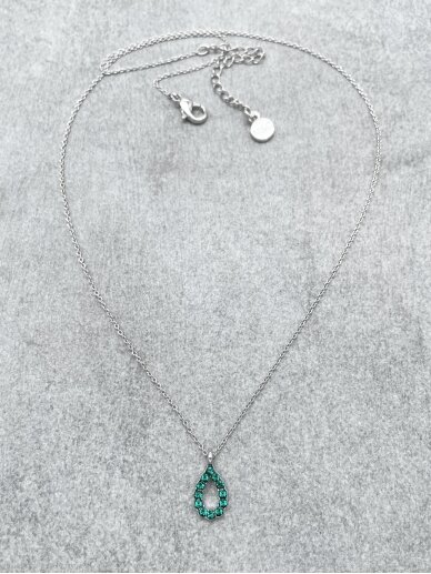 Necklace EMERALD LEAF 3