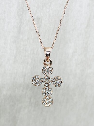 Kaklo papuošalas SPARKLING CROSS 3