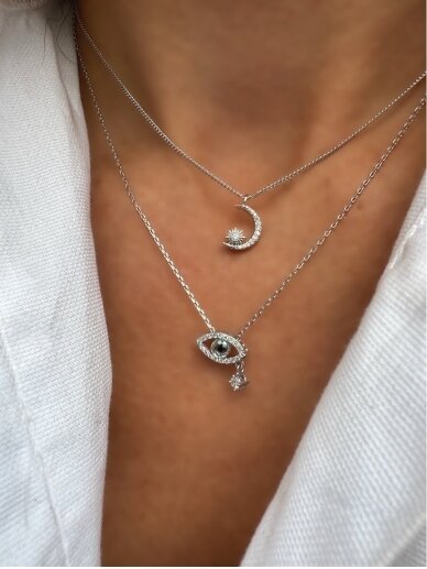 Necklace MOON & STARS