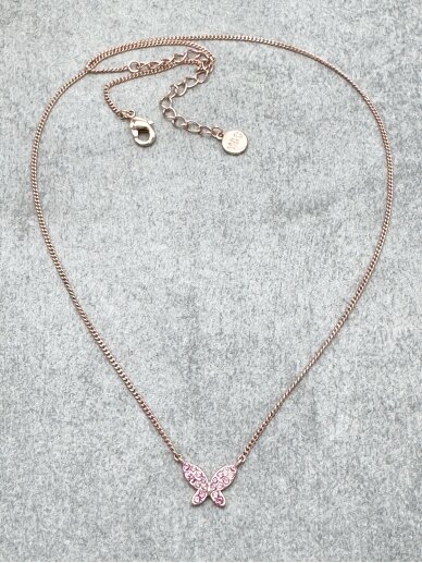 Necklace PINK BUTTERFLY 2