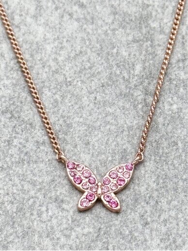 Necklace PINK BUTTERFLY