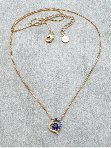 Necklace SAPPHIRE HEART 4