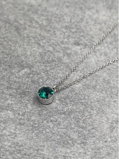 Necklace TINY EMERALD 1