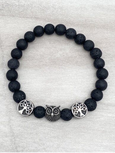 Lava stone bracelet FOREST MAGIC 1