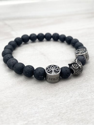 Lava stone bracelet FOREST MAGIC 3