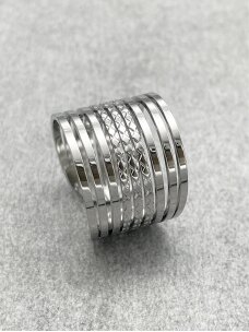 Wide steel ring