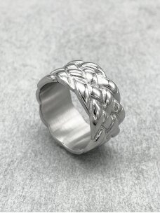 Steel braided ring