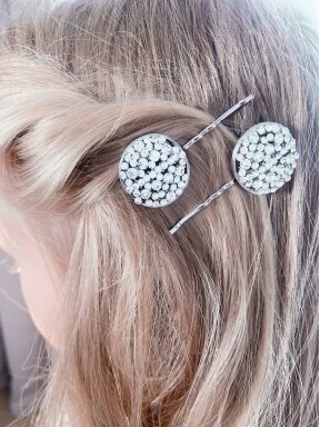 Hair clip GLITER DISC