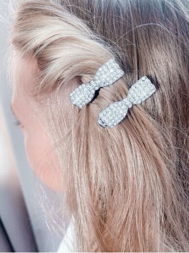 Hair clip RHINESTONE BOW 1