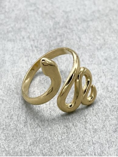 Stainless steel ring SERPENTINE 2