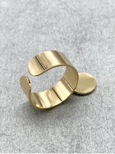 Stainless steel ring GOLDEN SUNRISE 2