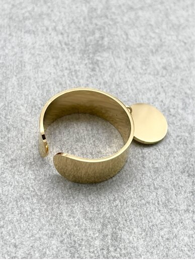 Stainless steel ring GOLDEN SUNRISE 1