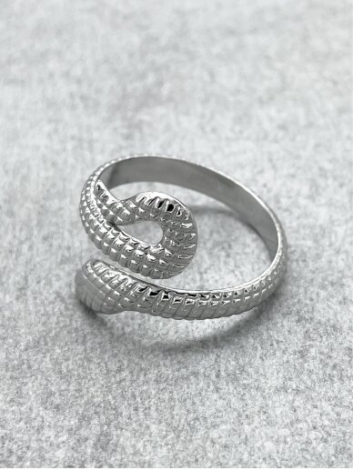 Stainless steel ring SNAKE 2