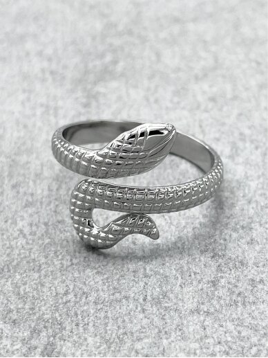 Stainless steel ring SNAKE