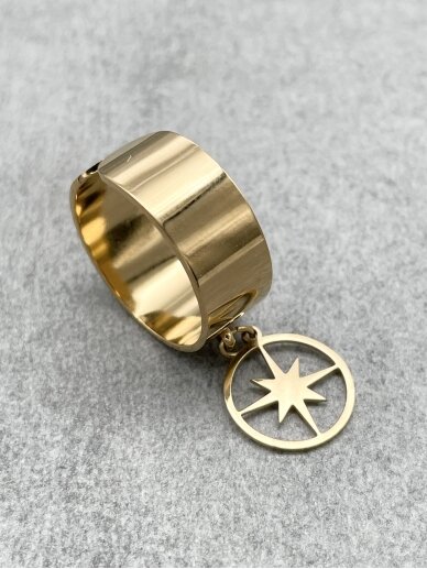 Steel ring MAGIC STAR