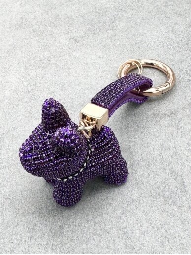 Key chain PURPLE PUPPY