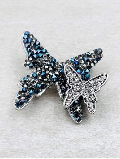 Brooch BLUE WINGS