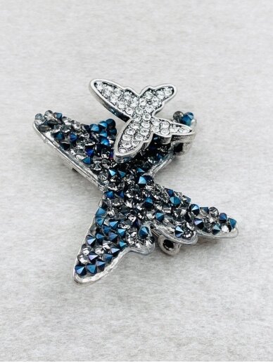 Brooch BLUE WINGS 1